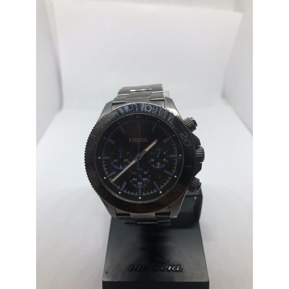 Fossil CH22869 Unisex Black Stainless Steel Analog Black Dial Quartz Watch Rk35